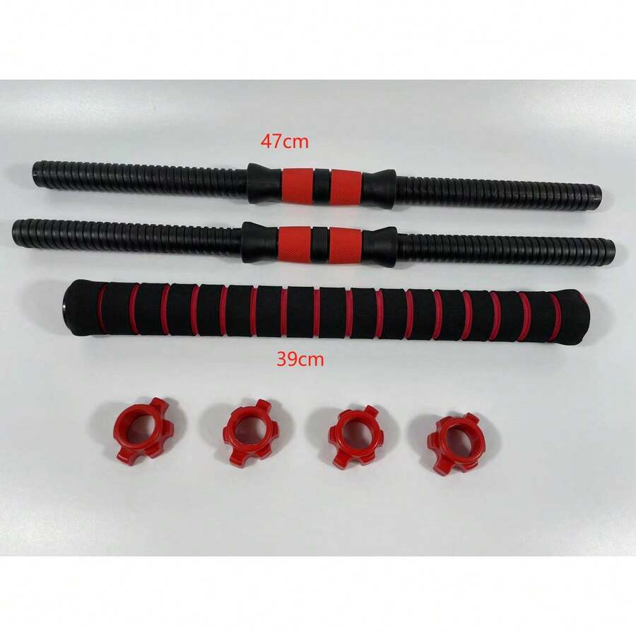 ALLINLIFE Dumbbell Bar, Length 50 Cm, Diameter 25 Cm, With Non-Slip Handle And Fastening Net - 47cm 伸肌器 - 查看 1