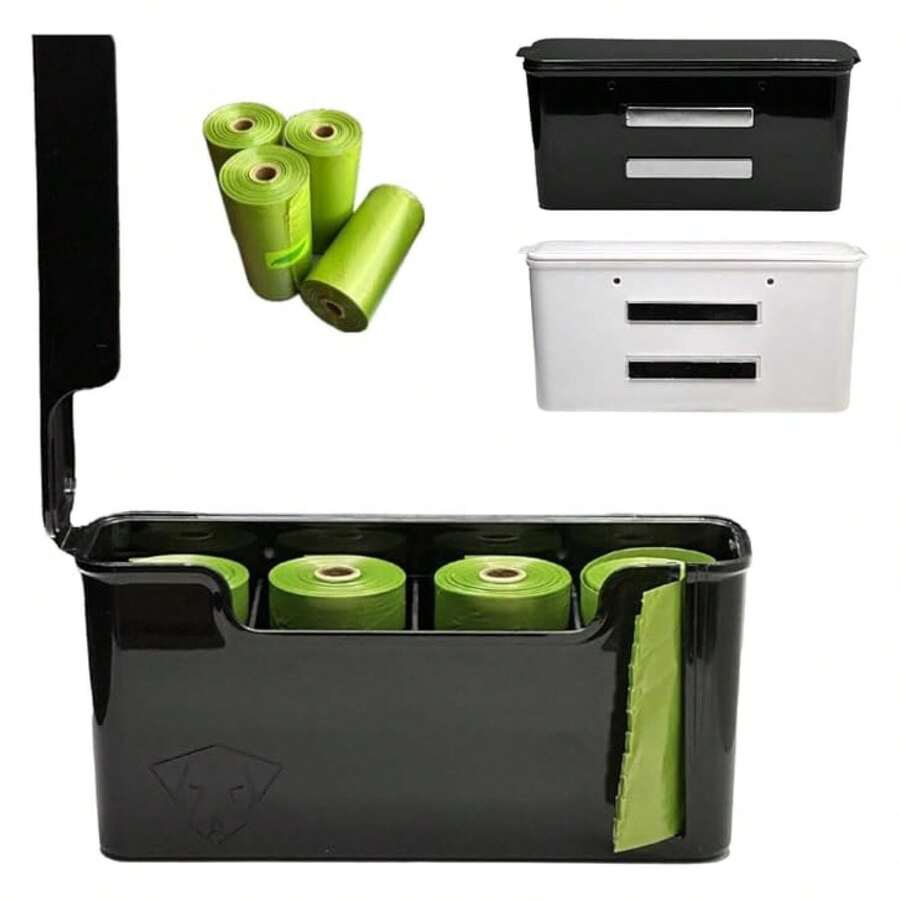 Dog Poop Bag Dispenser - Magnetic &Mount - Indoor/Outdoor - With 60 Bags - Multicolor 82 - View 1
