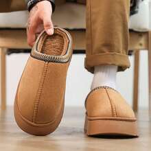 Platform Fluffy Slippers Men Women House Flats Fashion Plush Winter Designer Shoes Man Home Couple Casual Footwear