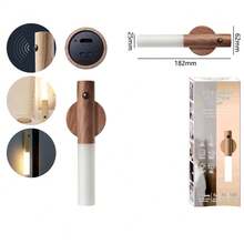 Decorative And Rechargeable LED Light With USB Bivolt And Motion Sensor - D.K.L - Dark Wood - View 3