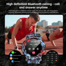 LOKMAT Reloj inteligente LOKMAT ATTACK GT multifunción con llamada Bluetooth, monitoreo de frecuencia cardíaca, oxígeno en sangre, sueño y salud, para deportes al aire libre, resistente al agua, con notificaciones, para adultos, niños y adolescentes