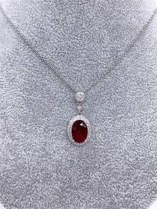 3pcs Set (Can Be Purchased Individually) - European & American Style Ruby Red Gemstone Earrings, Ring, Necklace, Elegant & Versatile Jewelry Set Suitable For Women's Daily, Festival, Party Wear, Gift For Girlfriend/Best Friend (Shipped Without Box Or Display Stand) - Red - View 10