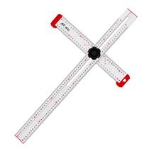 Adjustable T Square Measuring Range 600mm 2 In 1 Adjustable Angle Ruler T Type Marking Tool - Silver - View 1