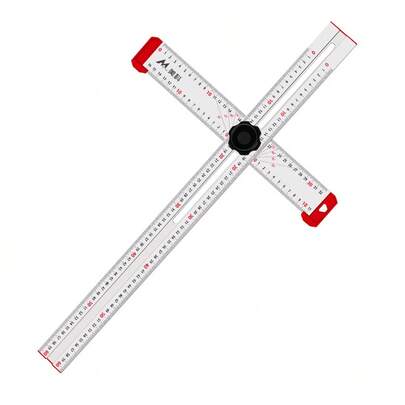 Adjustable T Square Measuring Range 600mm 2 In 1 Adjustable Angle Ruler T Type Marking Tool