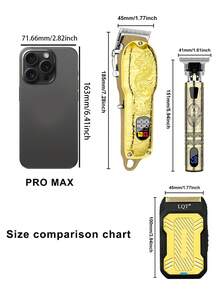 LQT LQT 1/2/3pcs,Professional Men's Hair Trimmer And Razor Set, USB Charging&LCD Display Hair Clipper , Professional Cordless Hair Trimmer And Beard Trimmer, The Best Choice For Barber Or Families,Father's Day Gift, Men's Gifs