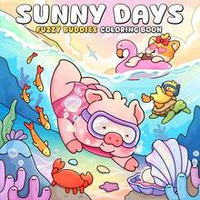 1pc SUNNY DAYS FUZZY BUDDIES Coloring Book [Cute] Kid Graffiti Painting Book Featuring Adorable Creatures Painting Book Montessori Drawing Toys Creative Gift .Easy To Color With Lines Colouring Books Featuring Plants Colouring Book Adults Gifts For Friends Couples&Family Back To School Season School Supplies. - 20x20cm 24pages - View 13