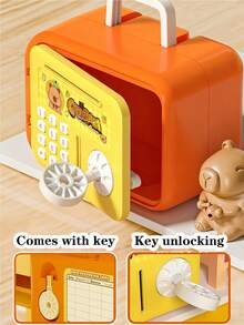 Hộp đựng tiền ATM cho trẻ em, hộp tiết kiệm hình phi hành gia/gấu/ngựa hoạt hình hình chìa khóa, hộp đựng đồ chơi sáng tạo, quà tặng sinh nhật cho trẻ mẫu giáo, tủ đựng chìa khóa. - Nhiều màu - Xem 4