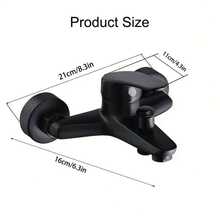 Black/White Stylish! Dual-Control Bathtub Faucet, Enjoy A Refreshing Bathing Experience - Brushed Nickel Finish, Dual-Function Temperature Control, Wall-Mounted Spout With Valve Core, Classic Modern Bathroom Design