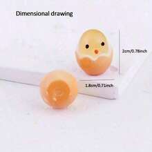 1pc Luminous Cartoon Hatched Egg Statue - Resin Mini Ornament, DIY Handmade, Garden Home Ornament, No Battery Required, Holiday Gift Ideas, Outdoor And Indoor Dual Use, Dream Design, Luminous Special Effects