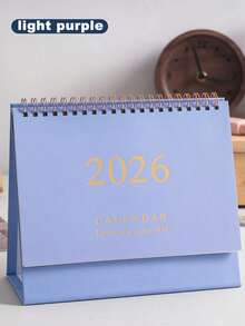 Minimalist Desktop Calendar, Suitable For Office Desk, Vertical Flip-Page Desktop Calendar For Planning, Scheduling And Daily Routine, Available In Multiple Colors, Can Be Used As Decor Or Christmas Gift - Multicolor - View 9