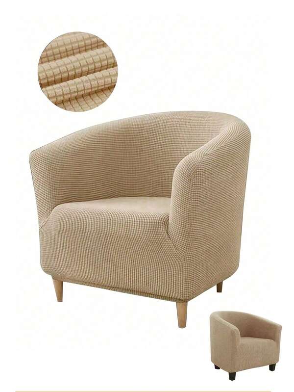 1PC, Corn, Checkered, All-Season Waterproof Elastic Sofa Cover, Simple And Modern Style Anti-Slip Sofa Cover, Fully Elastic Protective Cover, Simple And Casual, Dirt-Proof, Cat Foot-Proof, Household Items, Universal Sofa Cover