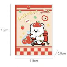 1pc , A7 Apple Duoduo Office Notebook Cute Rubber Cover Notebook Portable Pocket Notebook Student Mini Portable Notebook Word Book Simple Handbook Creative Small Gift - Màu sắc ngẫu nhiên - Xem 2