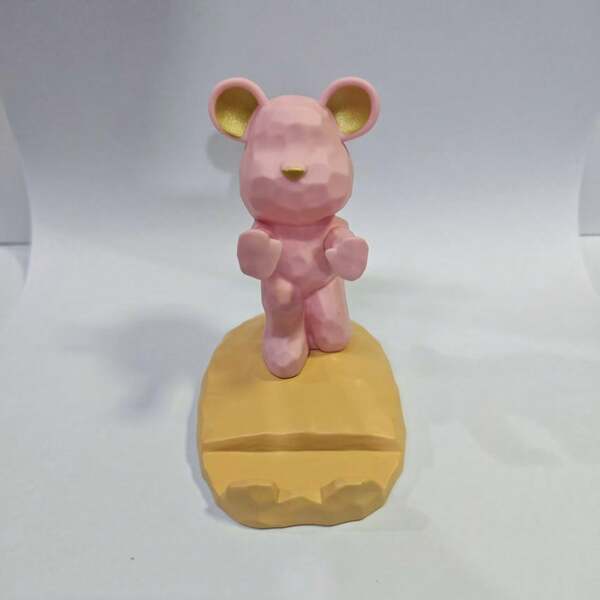 1 pieza Figura decorativa de escritorio de dibujos animados, soporte para teléfono celular y tableta PC/TV, regalo