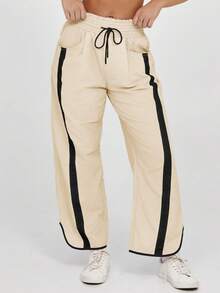 Women's Camping Sweatpants - Wide Leg Baggy Fit With Drawstring Waist & Quick-Dry Fabric For Hiking & Y2K Athletics - quả mơ - Xem 4