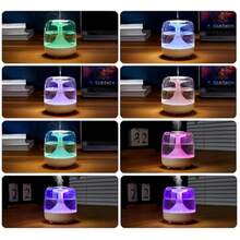 Mini Bedroom Humidifier, Small Home High Mist Aroma Diffuser, High Mist USB Humidifier, Top Fill, Large Capacity, Suitable For Bedroom, Nursery, Plant Humidifying, 7 Color Lights, Quiet Operation - Multicolor - View 10