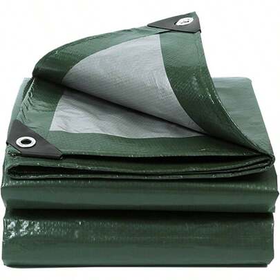 Tela di cotone impermeabile, tela impermeabile per telone da carico per auto, tela parasole per triciclo rinforzata, adatta per coperture antintemperie pesanti su terrazze, verande, giardini, pollai e campeggio. Protezione durevole da pioggia e sole, copertura parasole impermeabile per esterni.