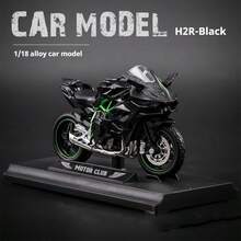 1:18 Scale Motorcycle Models - Kawasaki H2R, Ducati, Ideal Gift For Boys, Birthday, Car Model Collectors - Multicolor - View 3