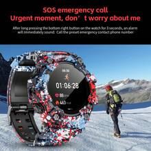 LOKMAT Reloj inteligente LOKMAT ATTACK GT multifunción con llamada Bluetooth, monitoreo de frecuencia cardíaca, oxígeno en sangre, sueño y salud, para deportes al aire libre, resistente al agua, con notificaciones, para adultos, niños y adolescentes