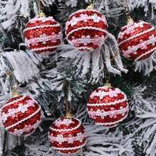 6 Piezas Bolas de Navidad Bolas de Burbujas Decoración Creativa del Árbol de Navidad Colgante de 6cm Bolas con Puntos de Colores Navideños Colgante Decoraciones Navideñas para el Hogar Regalos de Navidad Decoración Navideña