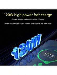 3 In 1 Intelligent Digital Display Data Cable 120W Fast Charging Suitable For  Compatible With Iphone 17/17Pro/16 / 16pro / 16pro Max / 16plus / 15 / 15pro / 15plus / 15promax, Compatible With Samsung, Mobile Phone Flash Charging 6A Data Cable With LED Screen,MFI Certified Multi-Charging 3-In-1 Cables,Perfect For Compatible With Iphone, Android Phones, And Tablets Unleash The Power With Our 120W USB Type-C Charger Cable, AC To Phone + Type C, Built To Endure And Charge Swiftly!,3-In-1 120w Fast Charging Usb Cablebold 3A Usb Fast  Type C Micro Charger Cable For Ios Compatible With Iphone Android,120W Super Fast Charging Data Cable That Combines Three Functions In One, Suitable For Compatible With Iphone, Type-C, Android Phones.Birthday Gift,Halloween Gift,Christmas Present - Black - View 8