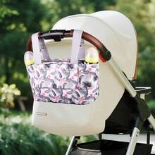 Tas Gantung Stroller, Kantong Penyimpanan Multifungsi untuk Kereta Bayi, Tas Ibu Kapasitas Besar, Portabel - MultiWarna - View 9