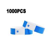 100/1000 szt. Wodoodporne papierowe opaski na nadgarstek, kolorowe opaski na nadgarstek, kolorowa bransoletka na wydarzenie sportowe, imprezę, pasek na nadgarstek do zawodów, kolorowa opaska na ramię, opaski na nadgarstek do aktywności, imprezy, koncertu, festiwalu muzycznego i targów, sportu klubowego, święta, 1 szt.