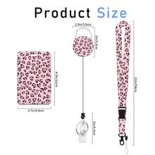 Bộ 1 món (1 Kẹp thẻ + 1 Dây đeo + 1 Hộp đựng thẻ) Bộ dây đeo thẻ ID cá nhân hóa tối giản, Cuộn dây đeo thẻ y tá đa năng có thể thu vào, Kẹp xoay, Phụ kiện điều dưỡng, Hộp đựng danh thiếp dọc dành cho doanh nhân, Thích hợp cho văn phòng, trường học, giáo viên, y tá, phụ nữ - Hồng - Xem 2