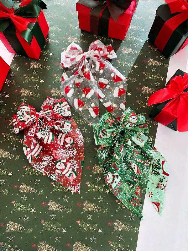 Christmas Hair Accessories, Christmas Hat Mesh Bow Spring Clip, Snowman Hair Clip, Christmas Holiday Gift Headwear, Christmas Mesh Headwear, Christmas Atmosphere Dressing Hair Accessories, Daily Dressing Hair Accessories, Fall, Hair Accessories Women, Hair Tools, Hair Stuff, Stuff, Beauty Accessories, Gifts, Travel, Gifts For Women, Hair Stuff, Stocking Stuffers