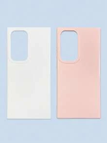 Bộ 2 ốp lưng điện thoại tối giản màu trơn, hồng và trắng, tương thích với iPhone 16, 16 Pro Max, 16 Pro, 16 Plus và các dòng điện thoại Galaxy. - Nhiều màu - Xem 37