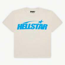 Hellstar T-Shirt 'Classic' White / Blue (SS24) (Gel Print) HSCC01TEE004-BLU - 藍色 - 查看 1