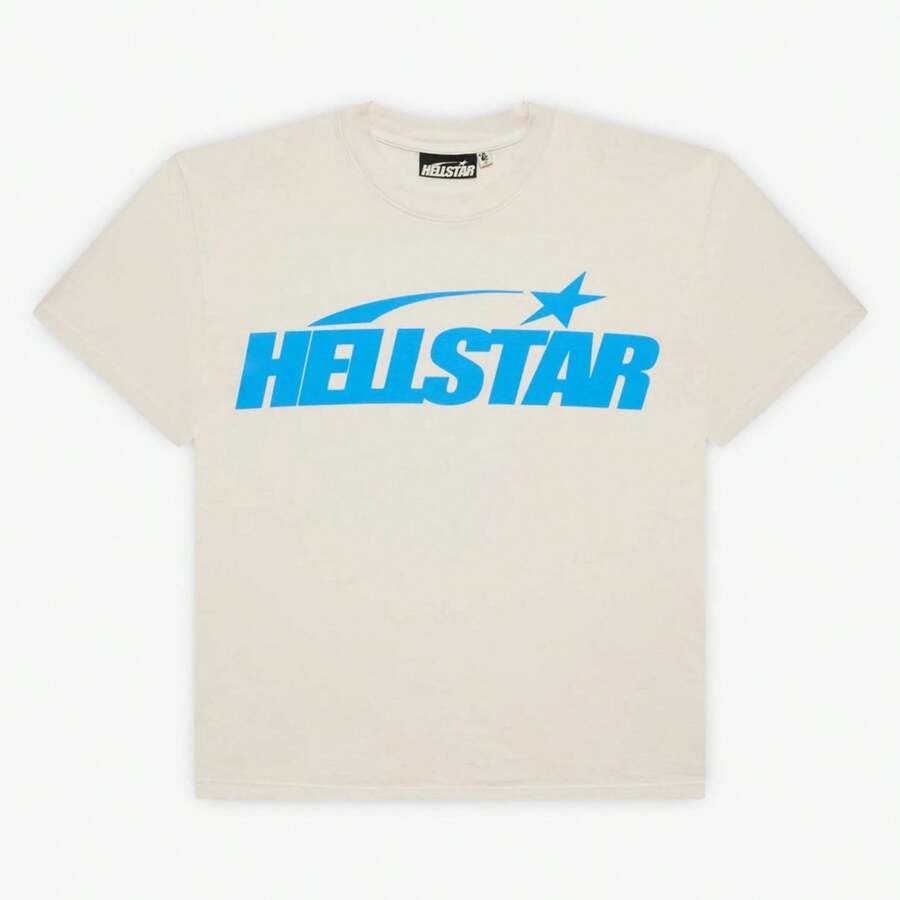 Hellstar T-Shirt 'Classic' White / Blue (SS24) (Gel Print) HSCC01TEE004-BLU - 藍色 - 查看 1