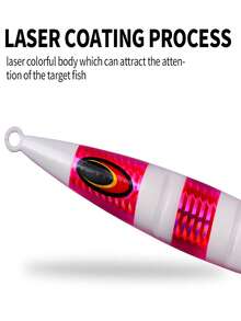 TACKLEPIONEER 1pc Saltwater Fishing Lure, Glow-In-The-Dark Metal Blade Lure, 3D Eyes, Available Sizes: (30g/1.06oz)(60g/2.12oz)(100g/3.53oz)(150g/5.29oz)(200g/7.05oz)(250g/8.82oz), Multiple Colors Available, Suitable For Deep Sea, Boat Fishing, Nearshore Fishing, Can Attract Tuna, Mackerel, Grouper And Other Fish, Ideal Choice For Fishing, Lure Fishing, Metal Blade Lure, Fishing Gear, Also A Great Gift For Friends And Family. - Multicolor - View 9