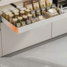 Organizer estensibile per armadietti, ripiani estraibili regolabili per cucina, cassetto estraibile per armadietti, spazio sottolavello per cucina e bagno, 32-52 cm