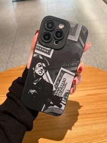 Gun Man Dollar Sign Collage Pattern Shockproof Phone Case Compatible With IPhone 16 Pro Max, 14, 13, 12, 11 Pro Max, XS Max, X, XR, 8, 7, Suitable As Birthday Gift, For Girlfriend, Boyfriend Or Personal Use Waterproof Anti-Fall Scratch Resistant,Suitable For IPhone 17 Air - 黑色 - 查看 6