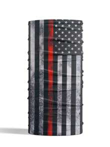 Halloween American Flag Outdoor Sports Seamless Magic Headscarf Motorcycle Hood Riding Sun Protection And Dust Mask