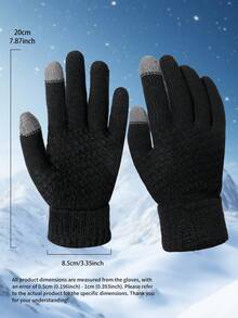 Damen Winter Outdoor Touchscreen Handschuhe, warme, verstärkte Fleece-Finger-Handschuhe zum Autofahren, Radfahren, bei Kälte, für Paare, Mode, vielseitig einsetzbar, für Feiertage, Dates, Schreiben, Büro, hochwertig