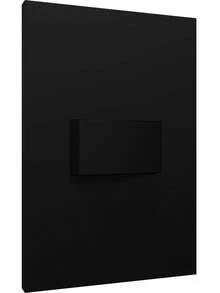 Matte Black Wall Switch Recta Black Blux Single Or Parallel Key Size 4x2 For Embedding In The Wall Complete Set Plate Module Support - 1 個單鍵 - 查看 1