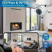 1/2/4pcs 1080P HD Smart WIFI Camera, Home Security Camera - Monitor, 360° Panoramic View, Night Vision, Support PTZ Control & Zoom, Two-Way Audio, AI Motion Detection Alarm - WIFI Wireless Indoor Camera, Home Security Camera, Indoor Monitoring Camera, Pet Camera - White - View 10