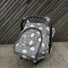 DODO NICI Infant Car Seat Cover-Breathable & Cozy Canopy For Infant Carriers Machine Washable With Dotted Minky - Multicolor - View 13