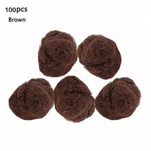 20pcs High Quality Nylon Hair Nets, Suitable For Celebrity Dance Performance Buns/Hair Extensions/Braiding Caps - Multicolor - View 22