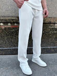 男士 Old Money 夏季度假裤 - 白色 - 查看 1