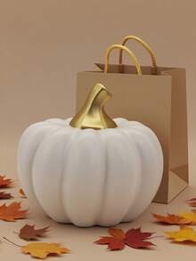 Platinum Pumpkin, Home Decoration In Autumn, Modern Holiday Home Decoration, Fashion Halloween Decoration.