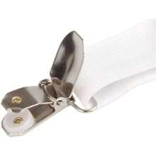 Correas para soporte de sábanas, sujetadores ajustables para sábanas, bandas elásticas para cama doble King (blanco, negro) - Negro - Ver 6