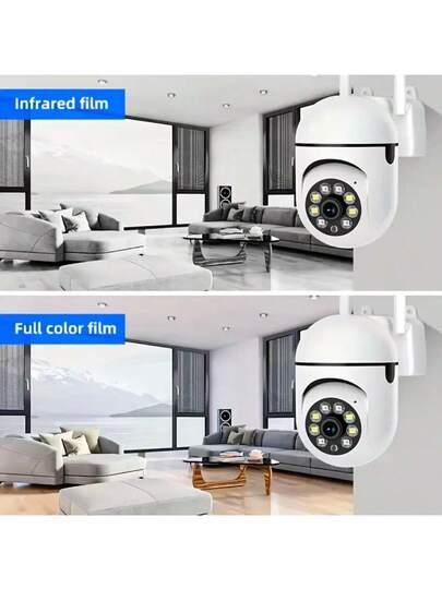 1/2/ 1080P HD Slimme WIFI Camera, Home Security Camera Monitor, 360° Panoramic View, Night Vision, Support PTZ Control Zoom, Two Way Audio, AI Motion Detection Alarm Wireless Indoor Outdoor view 5