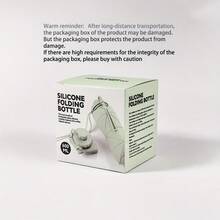 600ml 20.29oz Leakproof Foldable Water Bottle - Silicone, High-Temp Resistant, With Secure Strap For Cycling, Hiking, Gym & More - Available In Maca In Four Colors, Insulated Flas