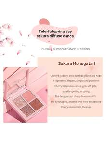 NOVO Palet Eyeshadow 4 Warna, Tekstur Campuran Matte dan Shimmer, Bedak Berpigmen Tinggi yang Mudah Dibaurkan, Tekstur Halus, Minim Serpihan, Ringkas dan Portabel, Untuk Riasan Sehari-hari, Kantor, Perjalanan & Tampilan Mata Kasual - 04#Wewangian - View 8
