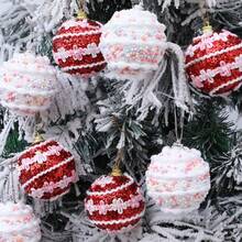 6 Piezas Bolas de Navidad Bolas de Burbujas Decoración Creativa del Árbol de Navidad Colgante de 6cm Bolas con Puntos de Colores Navideños Colgante Decoraciones Navideñas para el Hogar Regalos de Navidad Decoración Navideña