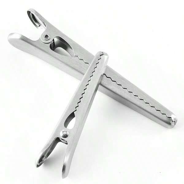 Stainless Steel Sealing Clips, Alligator Clips, Clothespins, Multi-Purpose Clips For Food Bags