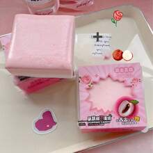 New Arrival Super Soft Rose Lychee Cake Slow Rebound Stress Relief Squeeze Toy Gift, Squish - Multicolor - View 1