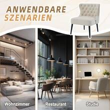 Chaise Lounges - Beige + Velvet - View 5